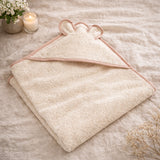 Accappatoio artigianale neonato in cotone biologico