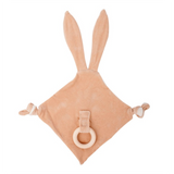 Doudou con orecchie e anello dentizione