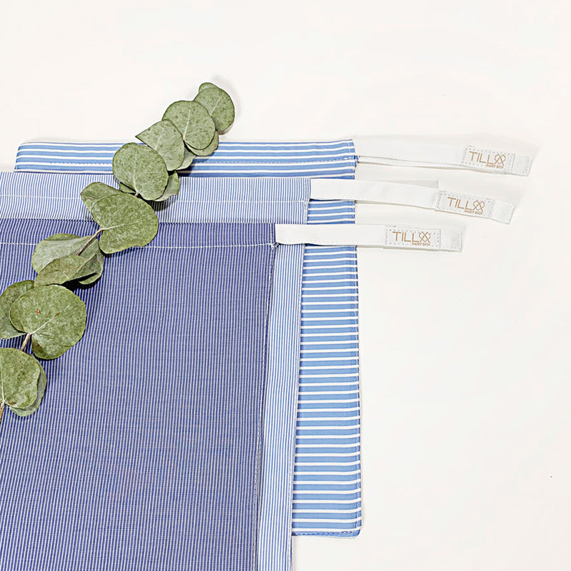 Multipurpose upcycled cotton bags 3x